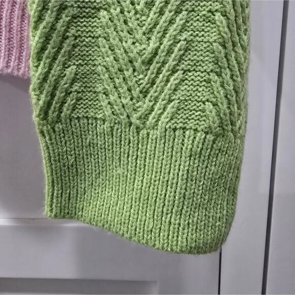 Bibi Colorblock Collared Sweater – XL - Picture 14 of 16